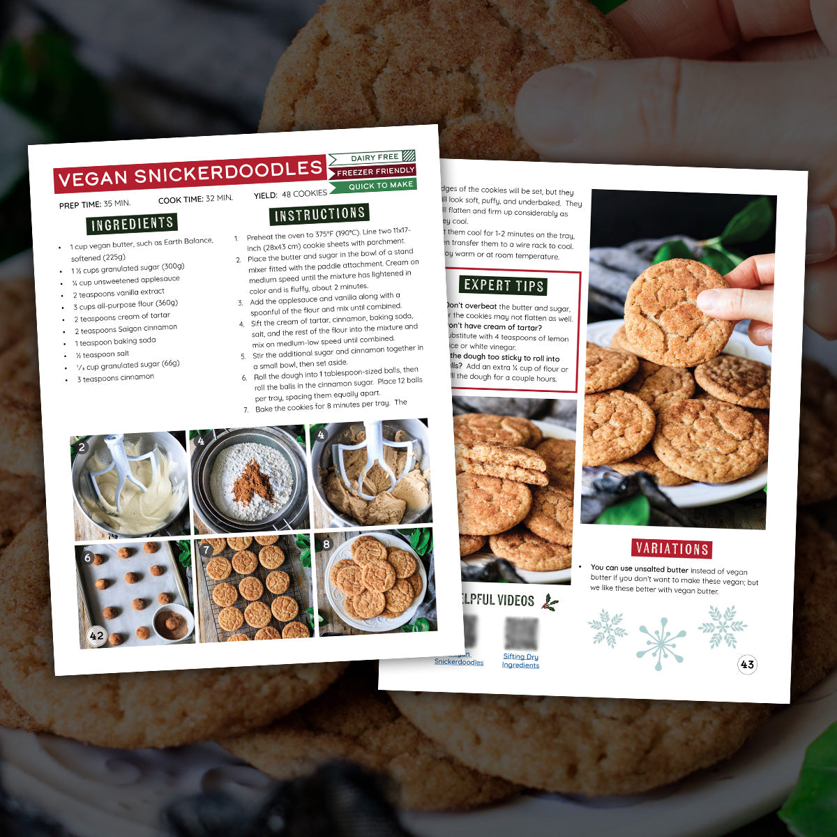 vegan snickerdoodles recipe.