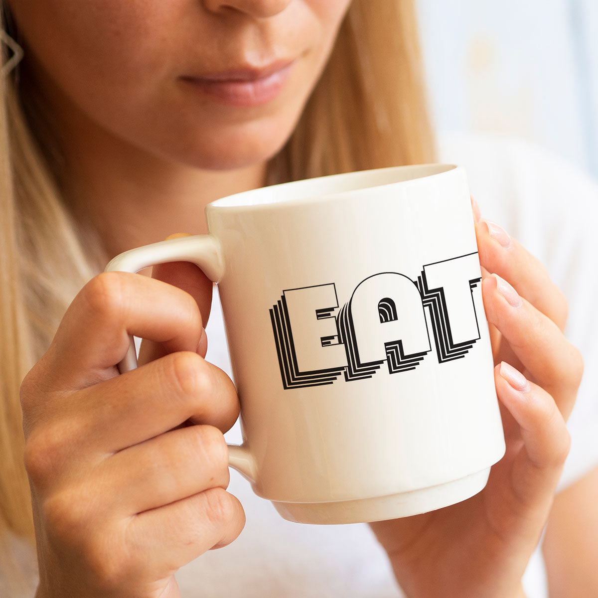 EAT Repeated Shadow - SVG & Printable