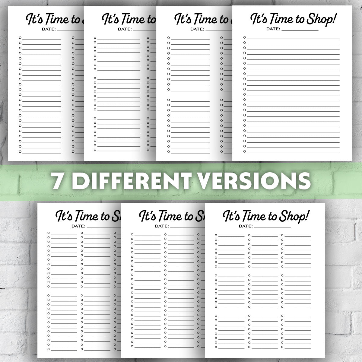 Printable Grocery List - It&