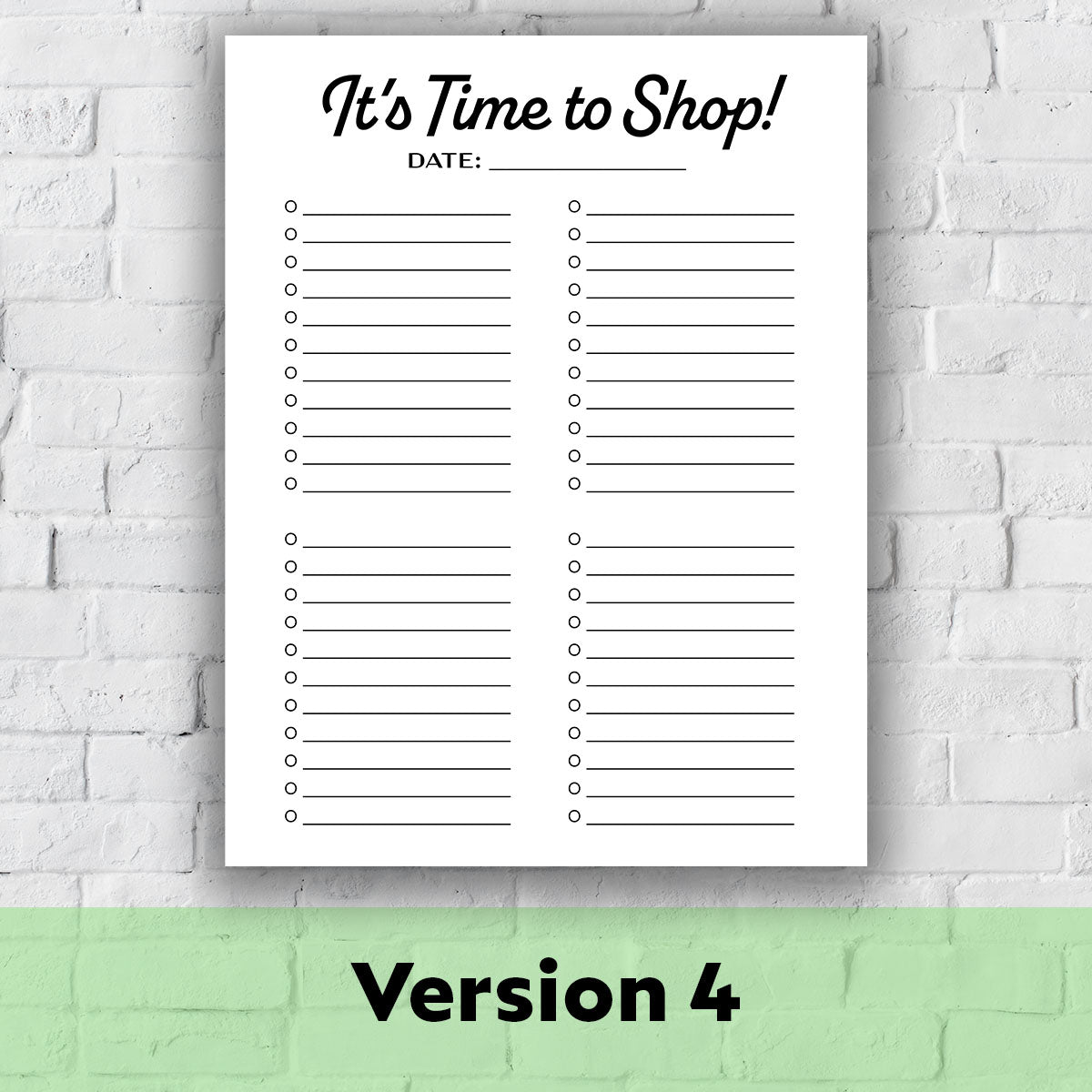Printable Grocery List - It&