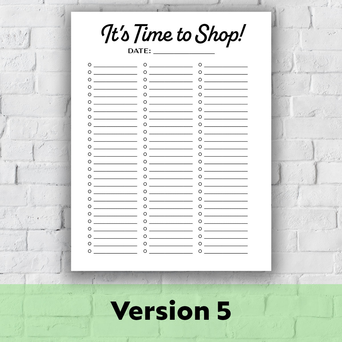 Printable Grocery List - It&