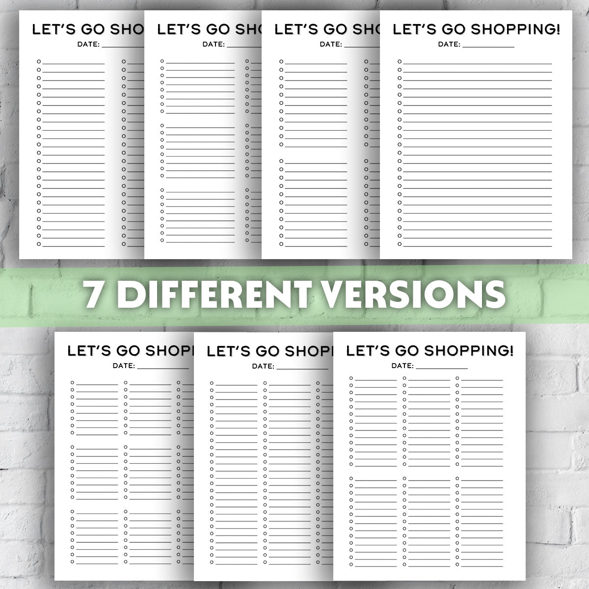 Printable Grocery List - Let&
