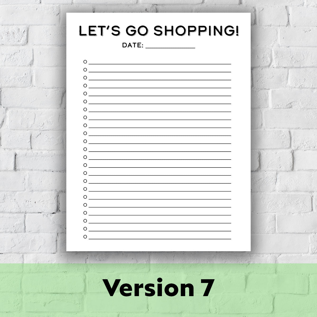 Printable Grocery List - Let&