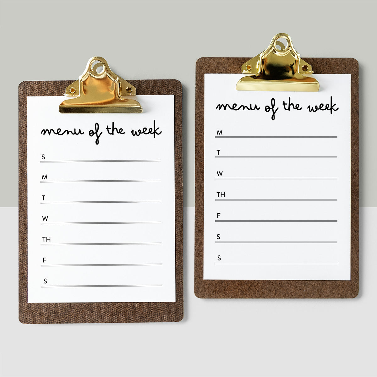 Printable 1-Week Dinner Menu - Menu of the Week