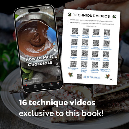 melting chocolate video with QR codes.