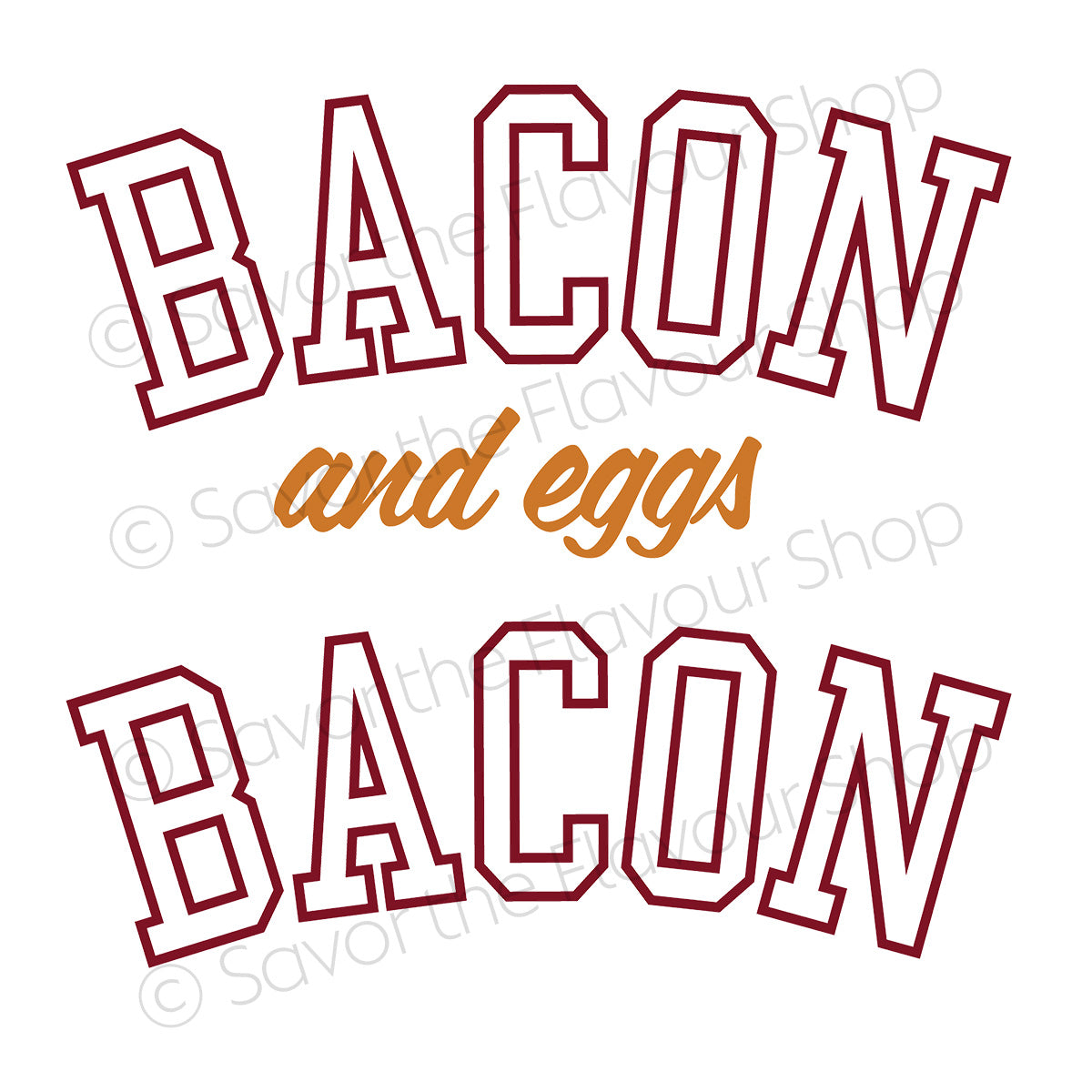 Bacon &amp; Eggs - SVG &amp; Printable