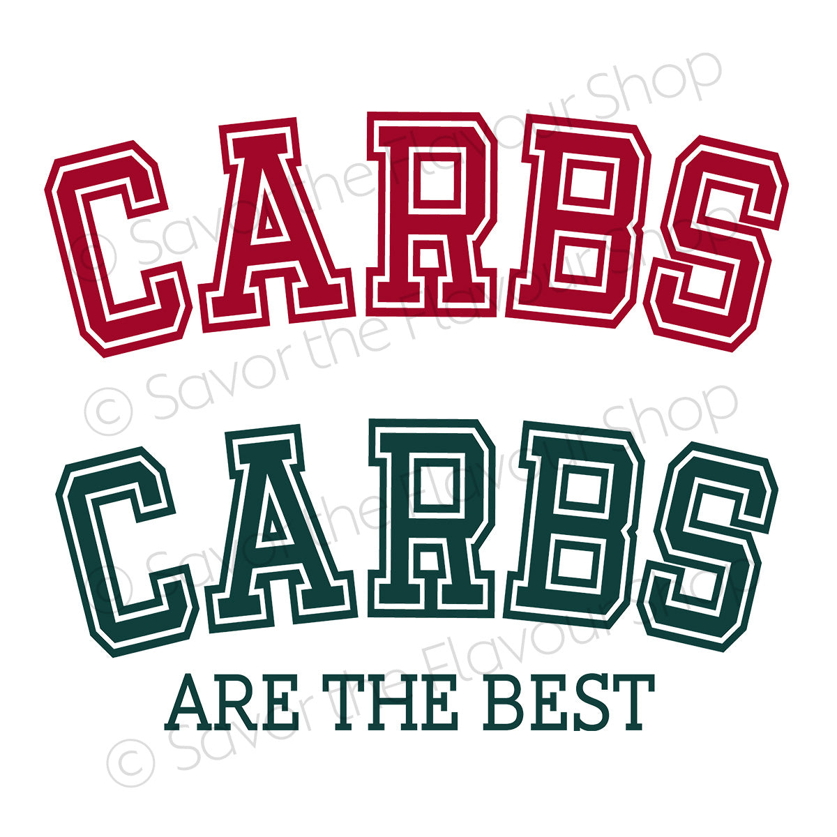 Carbs Are the Best - SVG &amp; Printable