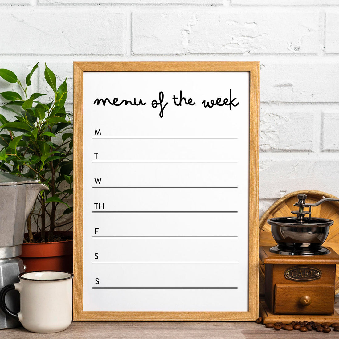 Printable 1-Week Dinner Menu - Menu of the Week