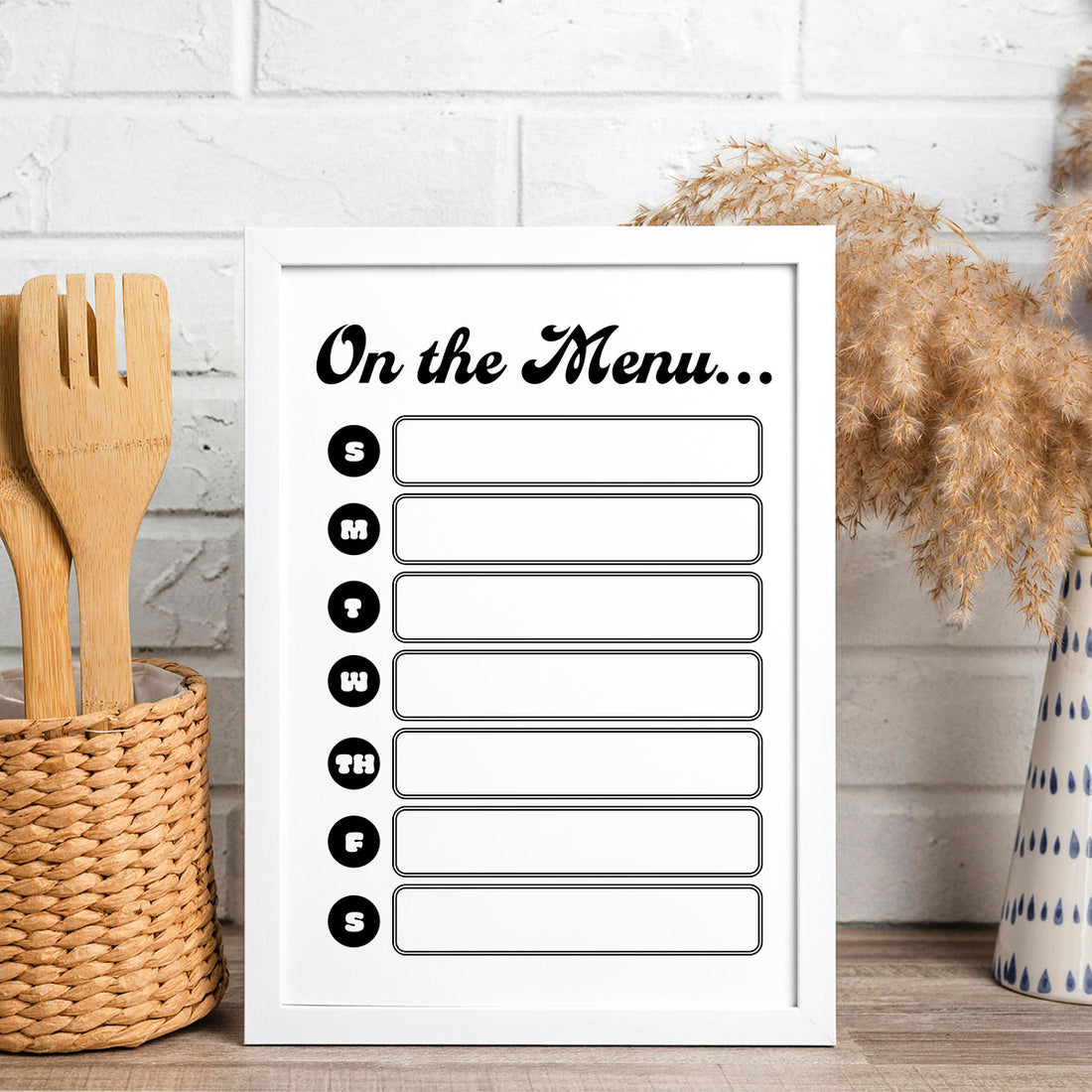 Printable 1-Week Dinner Menu - On the Menu