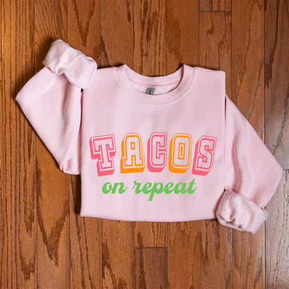 Tacos on Repeat - SVG &amp; Printable