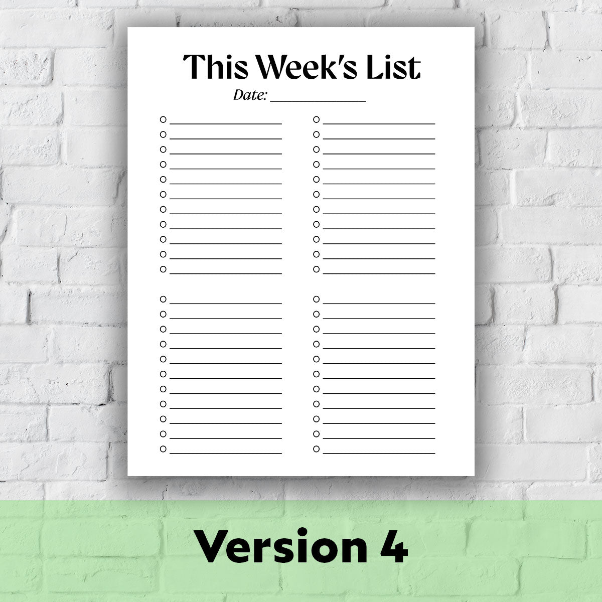 Printable Grocery List - This Week&